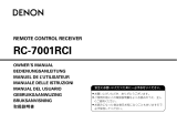Denon RC-7001RCI Benutzerhandbuch