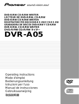 Pioneer DVR-105 & DVR-A05 Benutzerhandbuch