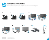 HP Pavilion 25bw 25-inch Diagonal IPS LED Backlit Monitor Benutzerhandbuch