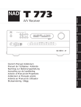 NAD Electronics T 773 Benutzerhandbuch