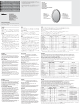 Nikon Circular Polarizing Filter @ (52/58/62/67/72/77mm) Benutzerhandbuch