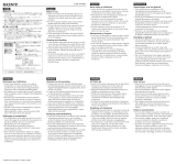 Sony STP-SB1AM/B Wichtige Informationen