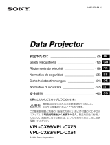 Sony VPL-CX86/VLPCX76 Benutzerhandbuch