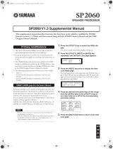 Yamaha SP2060 Benutzerhandbuch