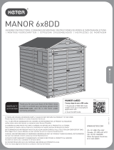 Keter Manor 6x8 Resin Outdoor Storage Benutzerhandbuch
