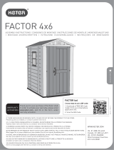 Keter Factor 4x6 Outdoor Storage Shed Benutzerhandbuch