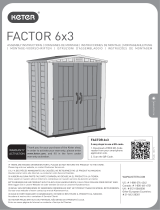 Keter Factor 6x3 Outdoor Storage Shed Benutzerhandbuch