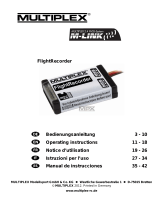 MULTIPLEX Flightrecorder Bedienungsanleitung