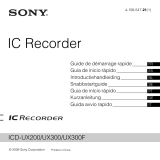 Sony ICD-UX300 Bedienungsanleitung