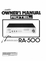 Rotel RA-500 Bedienungsanleitung