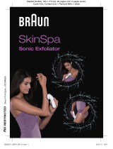 Braun SkinSpa, Sonic Exfoliator, 901 Spa, Silk-épil 7 Benutzerhandbuch