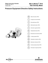 Micro Motion Pressure Equipment Directive - Model 7812 Bedienungsanleitung