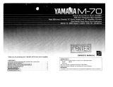 Yamaha M-70 Bedienungsanleitung