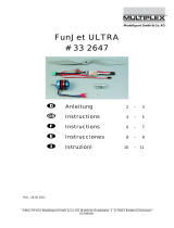 MULTIPLEX Antriebssatz Funjet Ultra Bedienungsanleitung