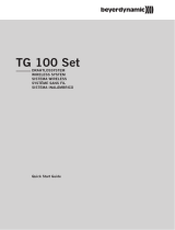 Beyerdynamic TG 100 Beltpack Set Band 1 Benutzerhandbuch