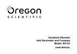 Oregon Scientific RA123 Benutzerhandbuch