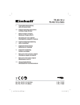 Einhell Expert Plus TE-AG 18 Li Kit Benutzerhandbuch