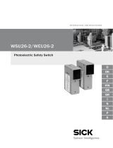 SICK WSU26-2/WEU26-2 Photoelectric Safety Switch Bedienungsanleitung