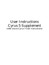 Cyrus 5 Bedienungsanleitung