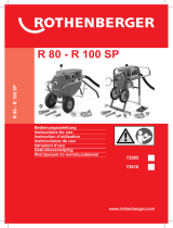 Rothenberger Drain cleaning machine R80 Benutzerhandbuch