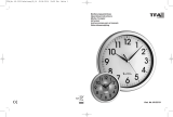 TFA Analogue Radio-Controlled Wall Clock with Backlight CORONA Benutzerhandbuch