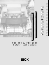 SICK FGS 300 to FGS 1800 Safety light curtain Bedienungsanleitung