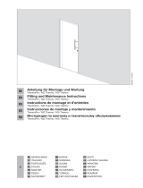 Hormann Porte d'entrée Vitrée grise 90 x h.215 cm poussant gauche Bedienungsanleitung