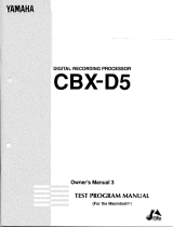 Yamaha CBX-D5 Bedienungsanleitung