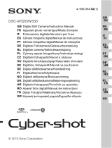 Sony cyber shot dsc w320 Benutzerhandbuch