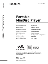 Sony Série Walkman MZ-E310 Benutzerhandbuch