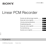 Sony Série PCM-M10 Bedienungsanleitung