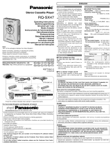 Panasonic RQSX47 Bedienungsanleitung