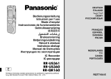 Panasonic RR-QR160 Bedienungsanleitung