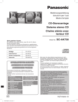 Panasonic SCAK750 Bedienungsanleitung