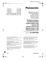 Panasonic SCMAX4000E Benutzerhandbuch