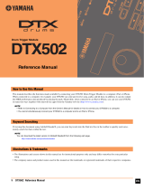 Yamaha DTX Drums DTX502 Benutzerhandbuch