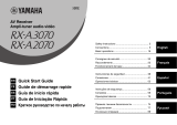 Yamaha RX-A2070 Schnellstartanleitung