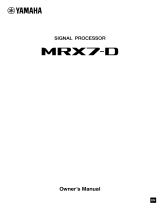 Yamaha MRX7 Bedienungsanleitung