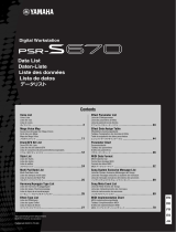 Yamaha PSR-S670 Datenblatt