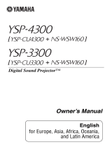 Yamaha YSP-3300 Bedienungsanleitung