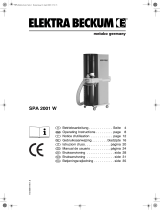 Elektra Beckum Dust Collector SPA 2001 W Benutzerhandbuch