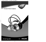 Philips Headphones HC8410 Benutzerhandbuch