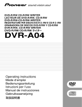 Pioneer DVR DVR-A04 Benutzerhandbuch