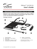 Vuzix Video Eyeware AV230 XL Benutzerhandbuch