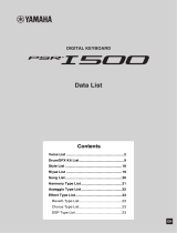 Yamaha PSR-I500 Datenblatt