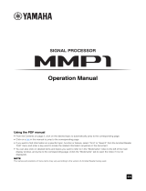 Yamaha MMP1 Benutzerhandbuch