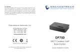Grandstream DP750 Quick Installation Guide