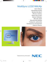 NEC MultiSync® LCD2190UXp Bedienungsanleitung