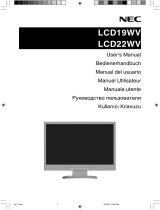 NEC LCD19WV Bedienungsanleitung