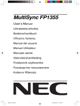 NEC MultiSync® FP1355 Bedienungsanleitung